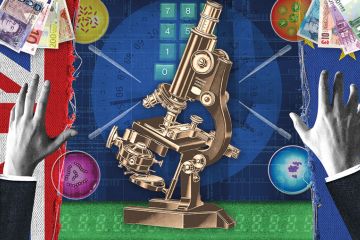 Illustration of microscope and finance (30 August 2018) Illustration of microscope and finance (30 August 2018)