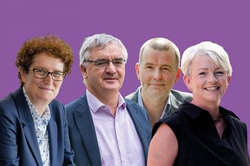 REF panel chairs Jane Falkingham, Tom Rodden, Greg Walker and Louise Kenny