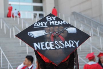 mortar board protest