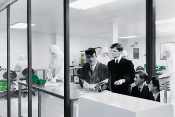 Mr Chips in a modern laboratory