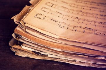 Old music score