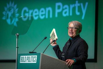 Bournemouth, UK. Natalie Louise Bennett, Baroness Bennett of Manor Castle former Leader of the Green Party of England and Wales and now a member of the House of Lords addresses delegates on the second day of the 2025 Green Party Annual Conference Bournemouth, UK. Natalie Louise Bennett, Baroness Bennett of Manor Castle former Leader of the Green Party of England and Wales and now a member of the House of Lords addresses delegates on the second day of the 2025 Green Party Annual Conference