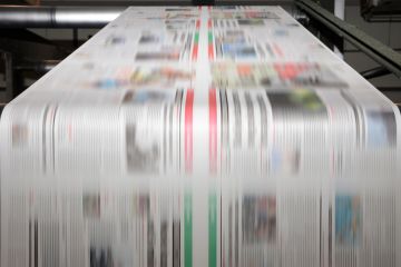 Newspaper printing press