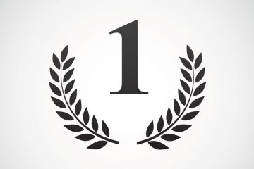 Number one laurel wreath (illustration) Number one laurel wreath (illustration)