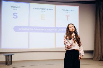 Iryna Volnytska at the opening ceremony of SET’s master’s programmes Iryna Volnytska at the opening ceremony of SET’s master’s programmes