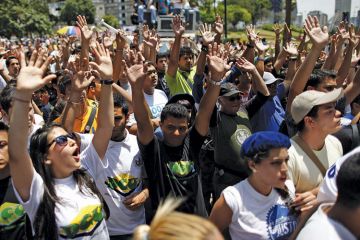 Opposition student rally, Caracas, Venezuela, 2011 Opposition student rally, Caracas, Venezuela, 2011