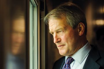 Owen Paterson looking out of window Owen Paterson looking out of window