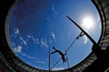 Pole vault competitor Pole vault competitor