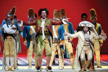 Dress rehearsal of Gioacchino Rossini’s opera Il Barbiere di Siviglia (The barber of Seville), Opera Theatre in Rome, 2012
