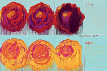 Paintings of roses, by Cy Twombly