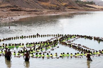 people make the shape of a peace sign in the water people make the shape of a peace sign in the water