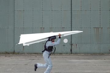 Giant paper plane