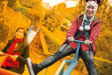 adults in playground