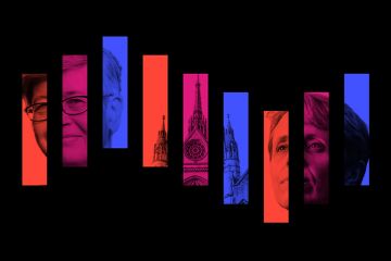 Montage of podcast icon with Sasha Roseneil, vice-chancellor of University of Sussex, the Royal Courts of Justice and Kathleen Stock