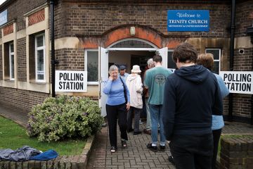 UK polling station Uk polling station