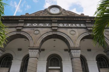 Post office building in Port Louis, Mauritius