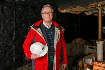 Professor Chris McDermott at the National Mining Museum