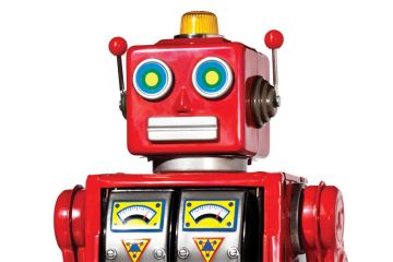Red toy robot Red toy robot