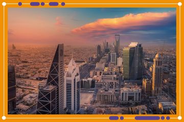 View of Riyadh, Saudi Arabia.