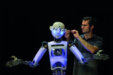 Robot and man Robot and man