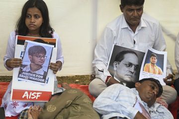 Ravindra and Sonali Wakode, parents of deceased IIT Bombay student Sahil Wakode, sit on an indefinite hunger strike on September 28 Ravindra and Sonali Wakode, parents of deceased IIT Bombay student Sahil Wakode, sit on an indefinite hunger strike on September 28