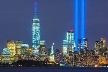 The World Trade Center Tribute in Lights, post-9/11