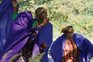 Somali women, harvest festival celebration, Maine Somali women, harvest festival celebration, Maine