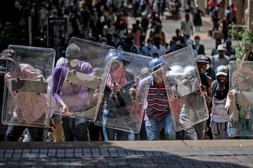 South Africa protesters