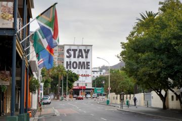 Stay home sign Cape Town