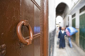 Streets of the medieval medina of Tetouan, north Morocco Streets of the medieval medina of Tetouan, north Morocco