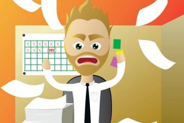 Stressed admissions tutor