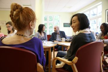 Hub volunteers at Imperial College London Volunteers with elderly people