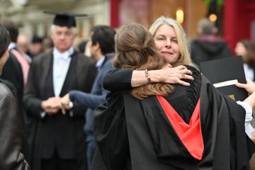 Students attend Graduation day at St Marys church Cambridge Students attend Graduation day at St Marys church Cambridge