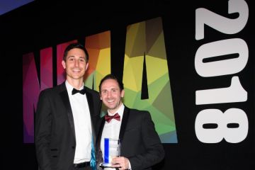 Gareth Cresswell collects the Digital Publication of the Year for THE