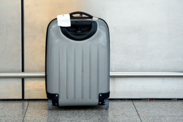 Suitcase left unattended in airport