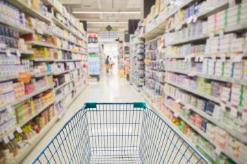Supermarket aisle Supermarket aisle