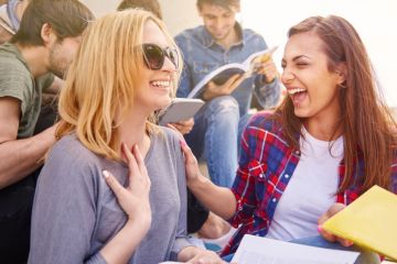 Surprised happy student Surprised happy student