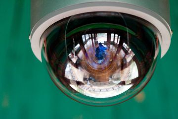 Surveillance camera close-up Surveillance camera close-up