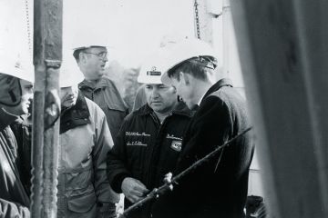 Texaco workers at Thorn Hill Farm Texaco workers at Thorn Hill Farm