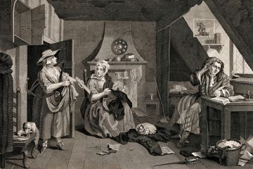 The Distrest Poet, by William Hogarth