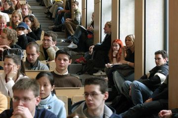 Students at a lecture