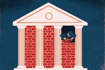 Illustration of bricklayer