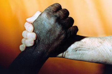 Wik women from Cape York join hands