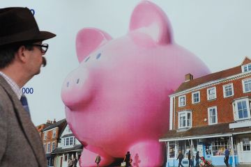 Giant piggy bank