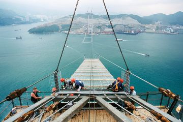 Bridge construction Hong Kong Bridge construction Hong Kong
