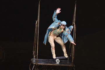 An artist performs at a media preview in the all-new Cirque du Soleil production KURIOS Cabinet of Curiosities in Sydney on October 1, 2019 An artist performs at a media preview in the all-new Cirque du Soleil production KURIOS Cabinet of Curiosities in Sydney on October 1, 2019