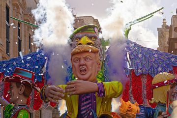 A Donald Trump float at a Mardi Gras parade A Donald Trump float at a Mardi Gras parade
