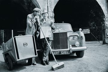 Two men with Rolls Royce
