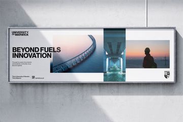 An example of the University of Warwick's "Beyond" branding. An example of the University of Warwick's "Beyond" branding.