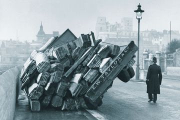 cart tipped on side cart tipped on side